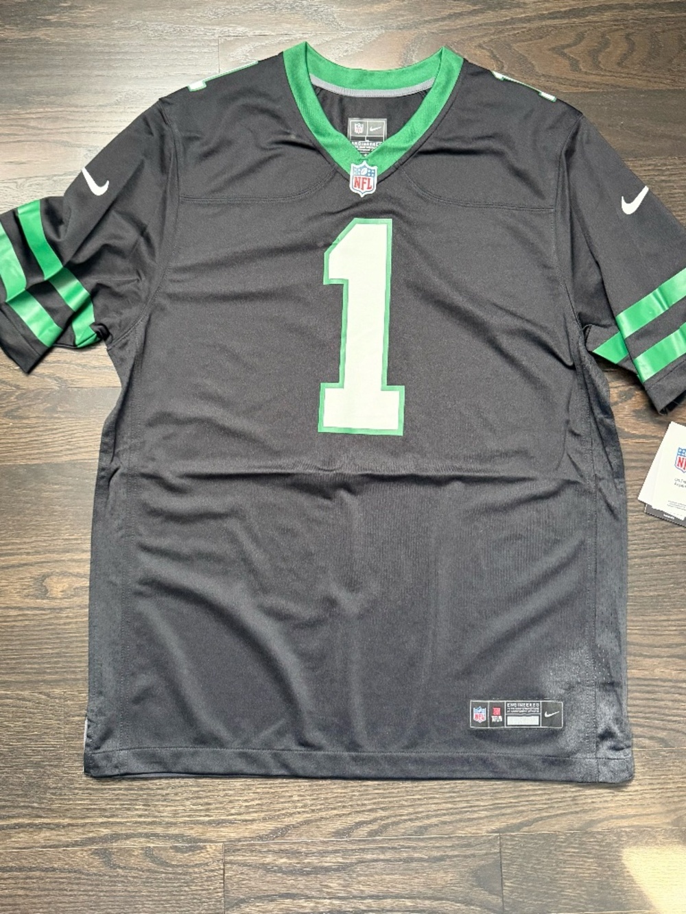 Ahmad Sauce Gardner New York Jets Nike Alternate Game Jersey-Legacy Black Large